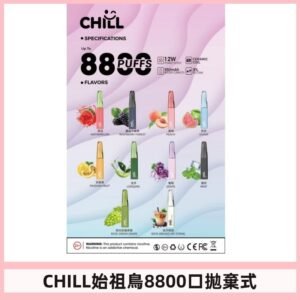 CHILL始祖鳥電子煙鴨嘴獸拋棄式8800口 一次性8ml大容量煙油