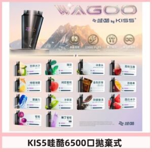 Kis5電子煙 Kiss拋棄式哇酷|WAGOO6500口一次性電子煙