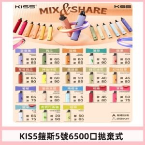 鎧斯KIS5一次性 6500口磁吸式 自由混搭拋棄式電子煙#18個口味#
